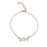 QIAMNI 12 Star Zodiac Signs Constellation Horoscope Crystal Astrology Galaxy Bracelet Bangle Jewelry Birthday Friendship Gift