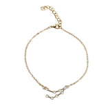 QIAMNI 12 Star Zodiac Signs Constellation Horoscope Crystal Astrology Galaxy Bracelet Bangle Jewelry Birthday Friendship Gift