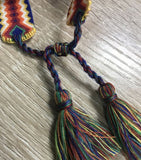 Hot Brand Jewelry 30 Colors Cotton Rope Woven Bracelets Letter Signature Embroidery Bangle For Women Tassel Lace-up Bracelets